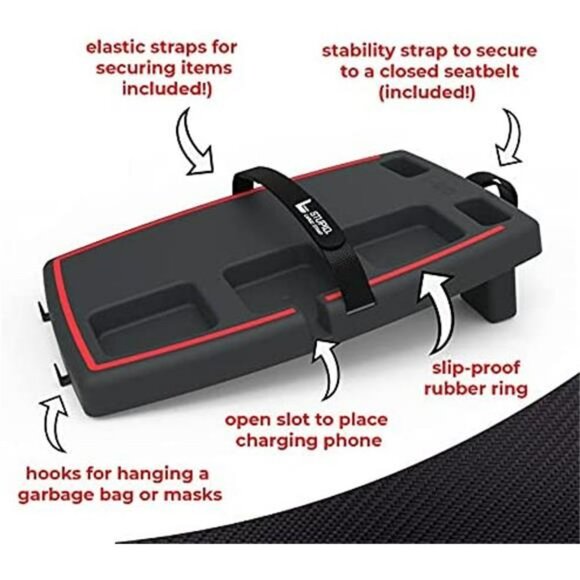 Car Tray - Classic Car Tray - Includes 3 Elastic Straps - Hot Rod - Picture 5 of 6